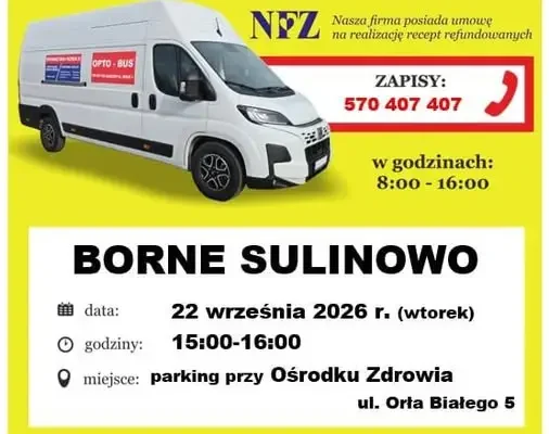Bezpłatne badania wzroku w Bornem Sulinowie – OPTO-BUS już 22 września