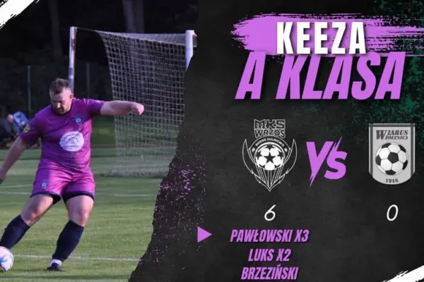 MKS Wrzos wygrywa pierwszy mecz sezonu z Wiarusem Żółtnica