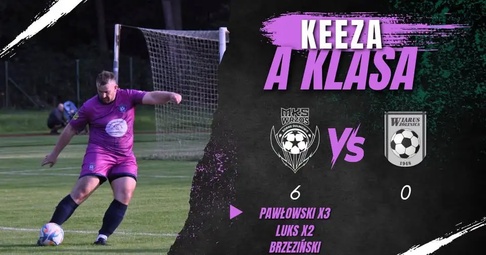 MKS Wrzos wygrywa pierwszy mecz sezonu z Wiarusem Żółtnica