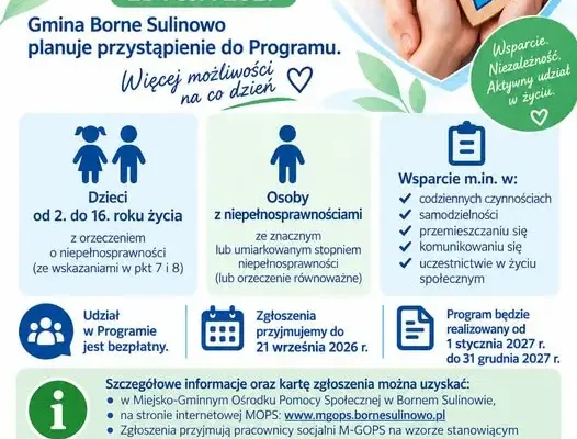 Borne Sulinowo: rusza nabór do programu asystenta osobistego – edycja 2027