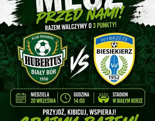 Hubertus Biały Bór wraca na własne boisko. Przed nim 5. kolejka Klasy A