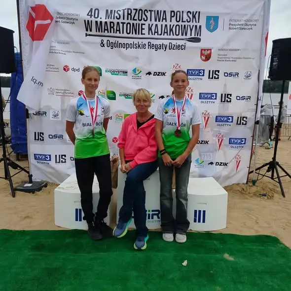 Białoborscy kajakarze z medalami Mistrzostw Polski w Maratonie Kajakowym w Olsztynie