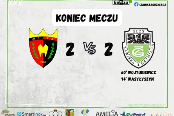 Remis w Grzmiącej. Za tydzień derby z Pogonią Wierzchowo