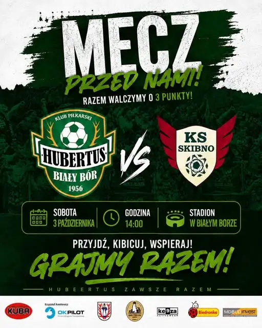Hubertus Biały Bór wraca na własne boisko. W sobotę mecz z KS Skibno
