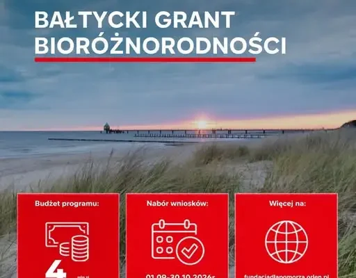 Bałtycki Grant Bioróżnorodności: 4 mln zł na ochronę Morza Bałtyckiego