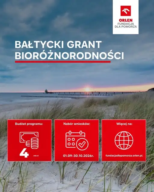 Bałtycki Grant Bioróżnorodności: 4 mln zł na ochronę Morza Bałtyckiego